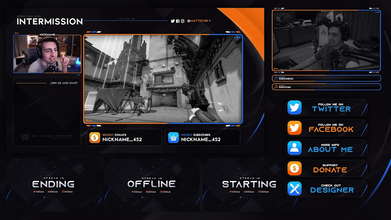 CLEAN STREAM OVERLAY TEMPLATE FREE DOWNLOAD
